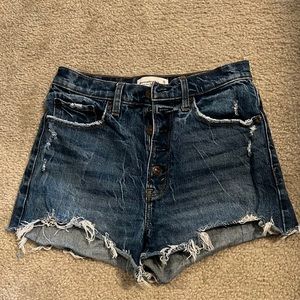 Abercrombie & Fitch high rise mom shorts